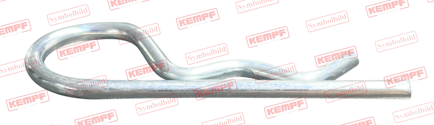 21587 KEMPF Federstecker 4mm, verzinkt